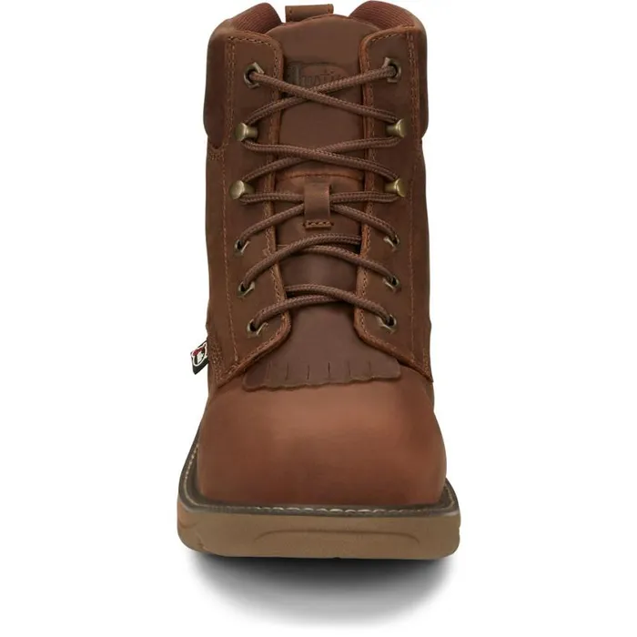 Work Men Justin Boots Rush 6034 Nano Composite Toe Waterproof Work Boot Barley Brown 040brown041
