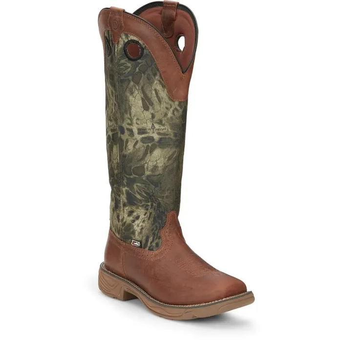 Work Men Justin Boots Rush Strike 17034 Snake Resisting Boot Brown