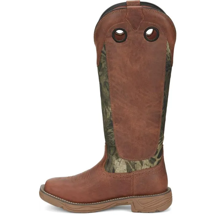 Work Men Justin Boots Rush Strike 17034 Snake Resisting Boot Brown