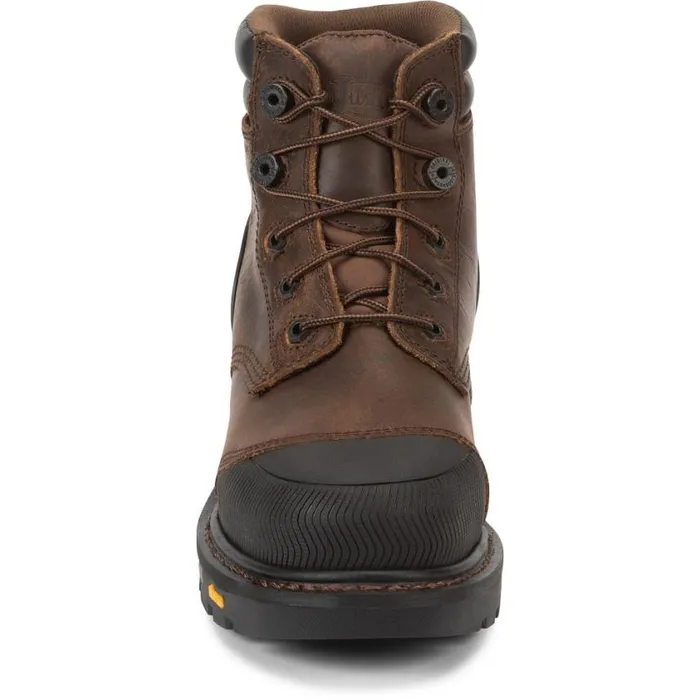 Work Men Justin Boots Warhawk 6034 Nano Composite Toe Waterproof Work Boot Whiskey Brown 040brown041