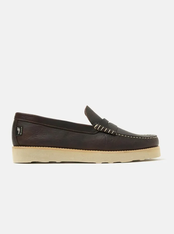 Yogi X Rudy II In Dark BrownLight Sole Tumbled Leathe Men Universal Works Footwear