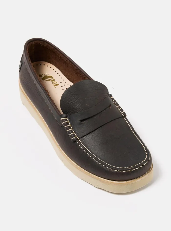 Yogi X Rudy II In Dark BrownLight Sole Tumbled Leathe Men Universal Works Footwear