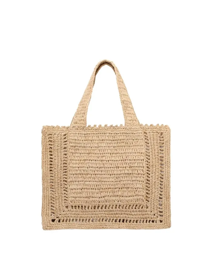 Zimmermann Bags Floral Raffia Mini Tote Natural 8211 Women