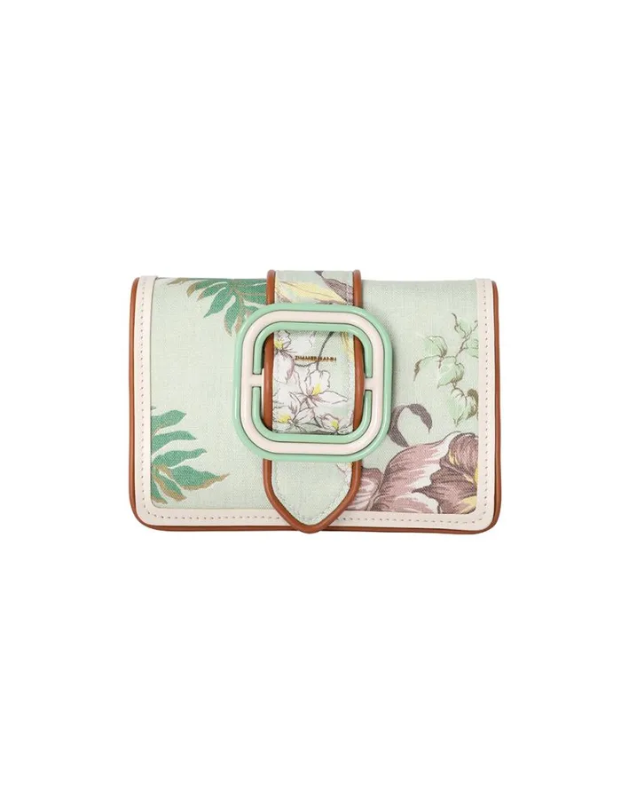 Zimmermann Bags Printed Small Cross Body Bag Mint Tropical Floral 8211 Women