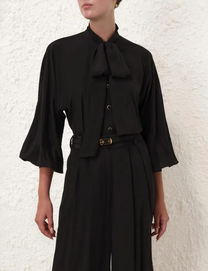 Zimmermann Clothing Batwing Blouse Black 8211 Women