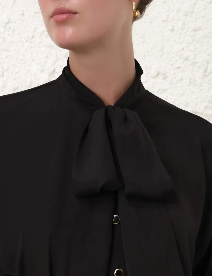 Zimmermann Clothing Batwing Blouse Black 8211 Women