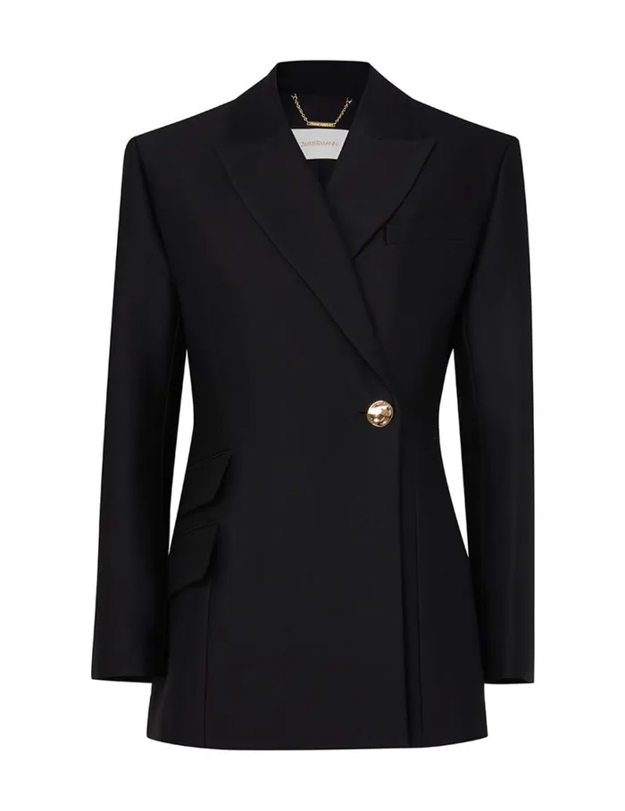 Zimmermann Clothing Natura Hourglass Jacket Black 8211 Women