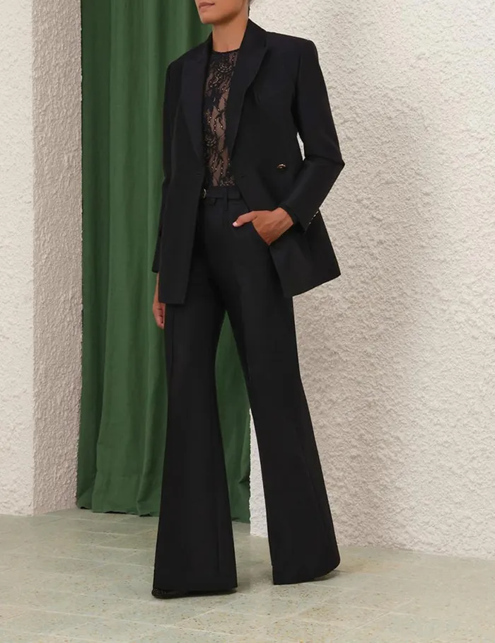 Zimmermann Clothing Natura Hourglass Jacket Black 8211 Women