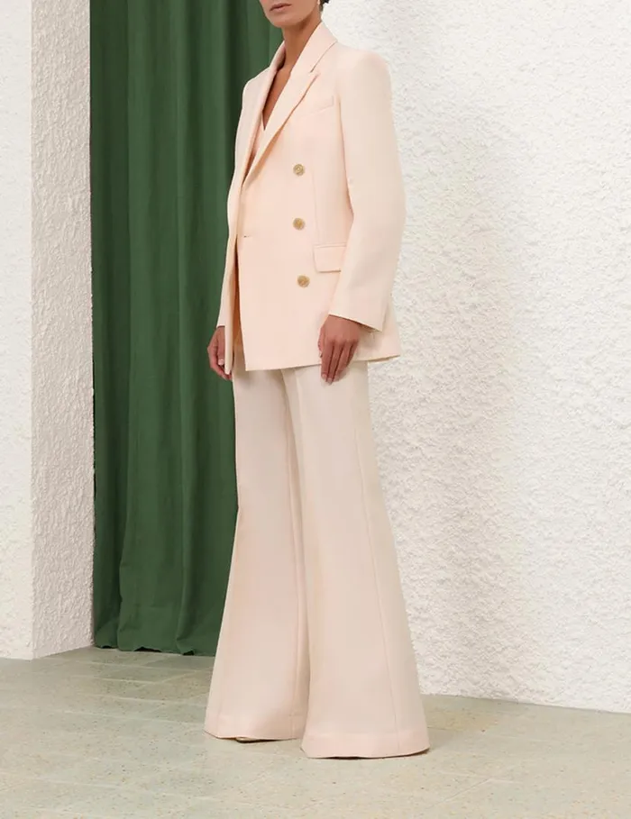Zimmermann Clothing Natura Long Line Jacket Macadamia 8211 Women