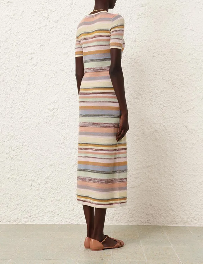 Zimmermann Clothing Natura Mouline Midi Dress Multi 8211 Women