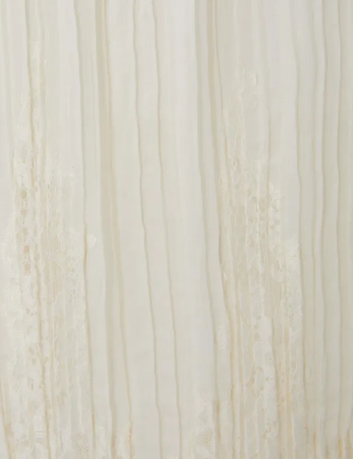 Zimmermann Clothing Pleated Skirt Cream 8211 Women