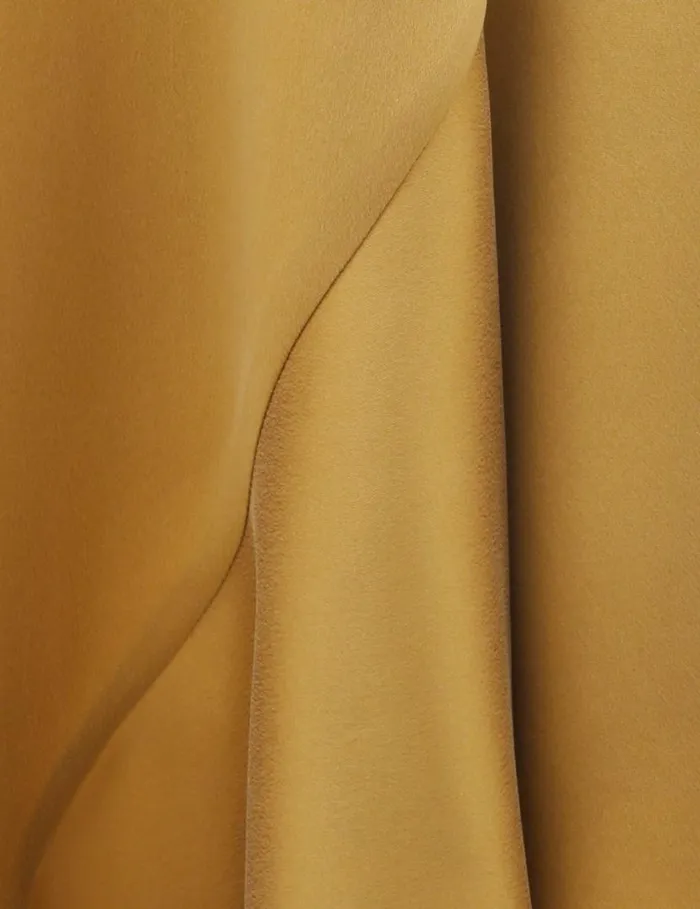 Zimmermann Clothing Silk Wrap Midi Dress Honey 8211 Women