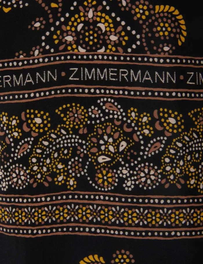 Zimmermann Clothing Utility Short Dress Utility Dot Black 8211 Women