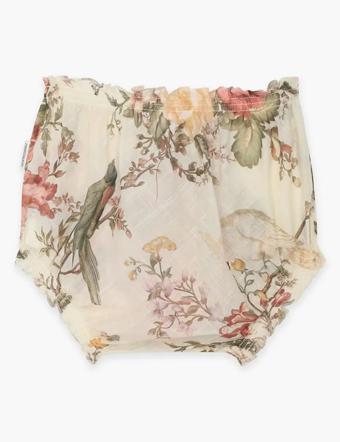 Zimmermann Clothing Waverly Bloomer Cream Floral 8211 Kids