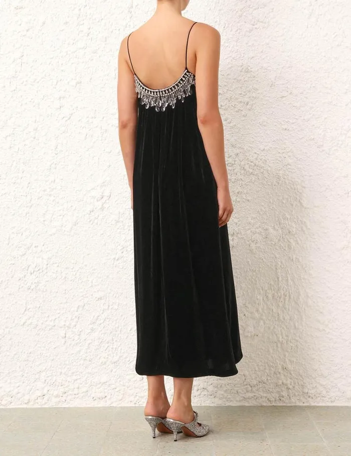 Zimmermann Dresses Matchmaker Diamante Slip Dress Black 8211 Women