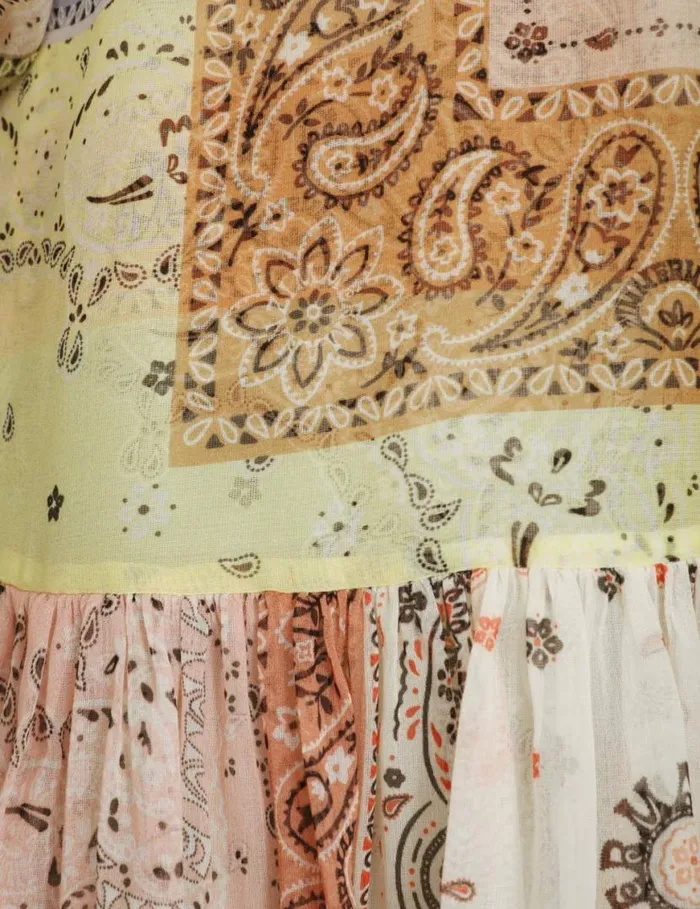 Zimmermann Dresses Matchmaker Lantern Mini Dress Bandana Patch Print 8211 Women