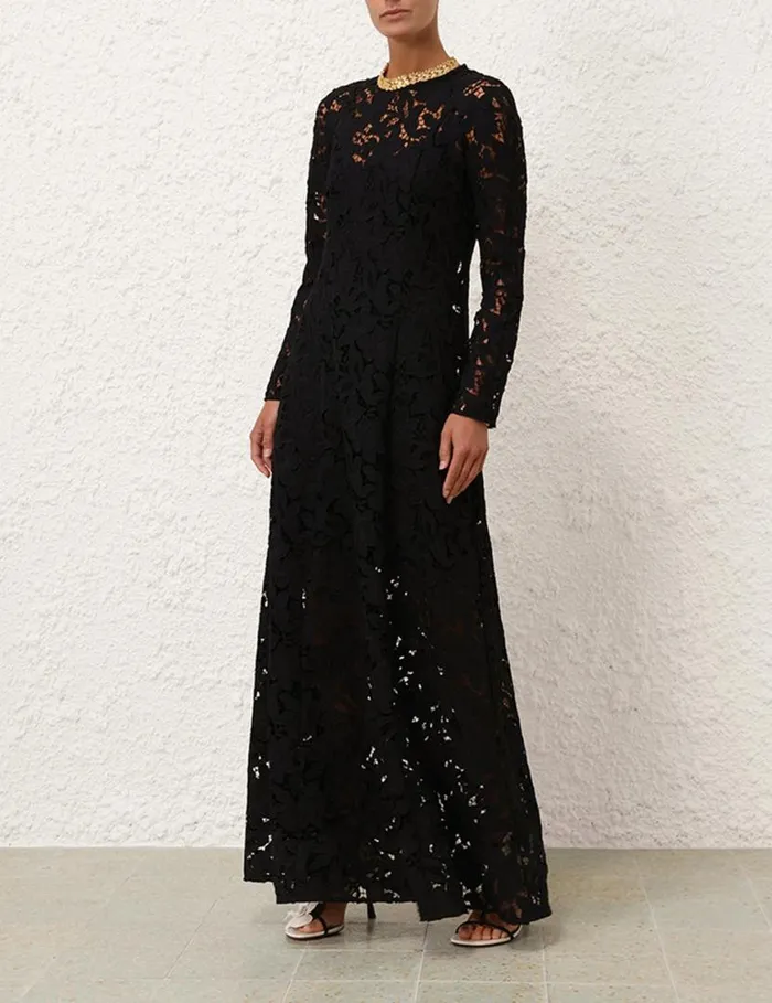 Zimmermann Dresses Natura Lace Sheath Dress Black 8211 Women