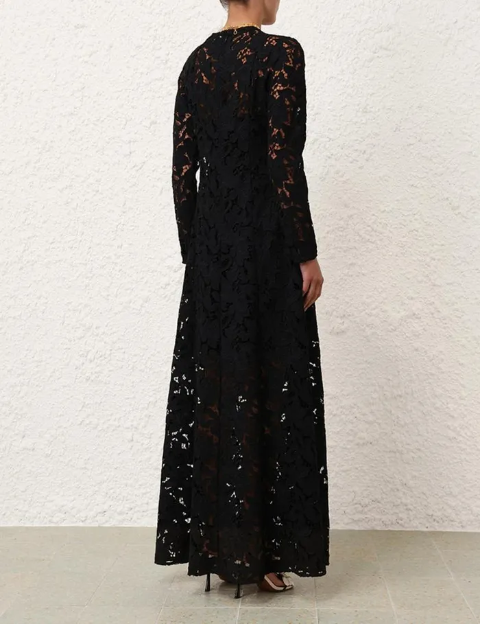 Zimmermann Dresses Natura Lace Sheath Dress Black 8211 Women