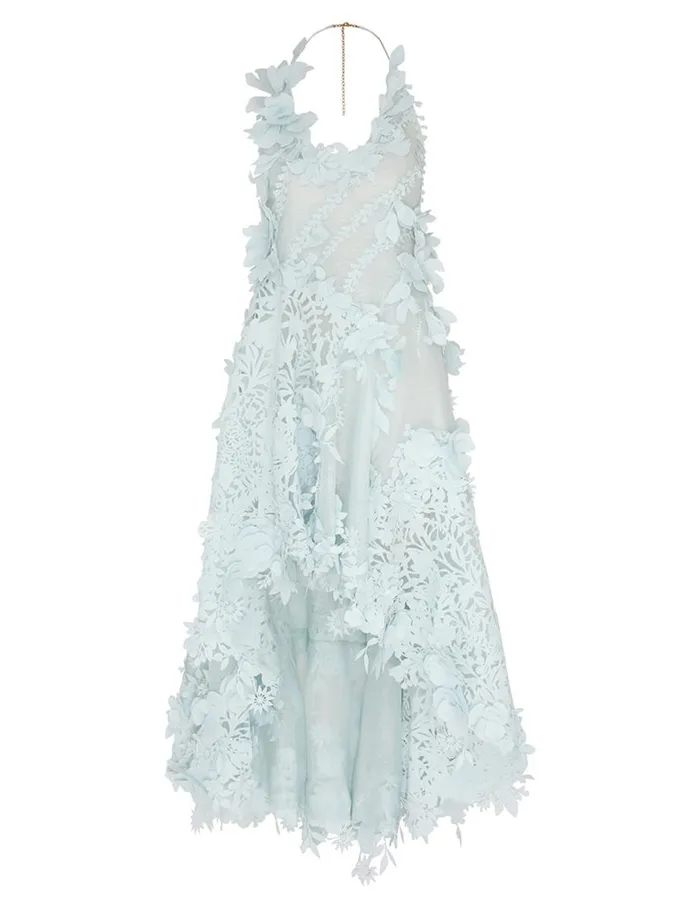 Zimmermann Dresses Natura Lasercut Halter Dress Mint 8211 Women