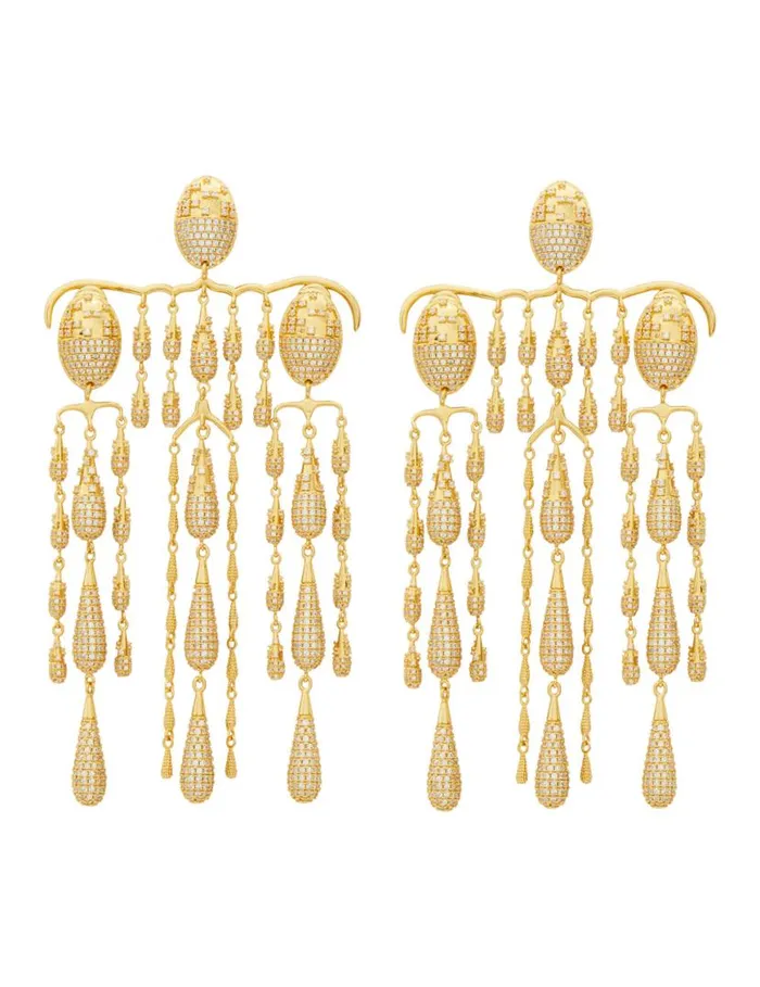 Zimmermann Earrings Zimmermann Midnight Chandelier Gold 8211 Women