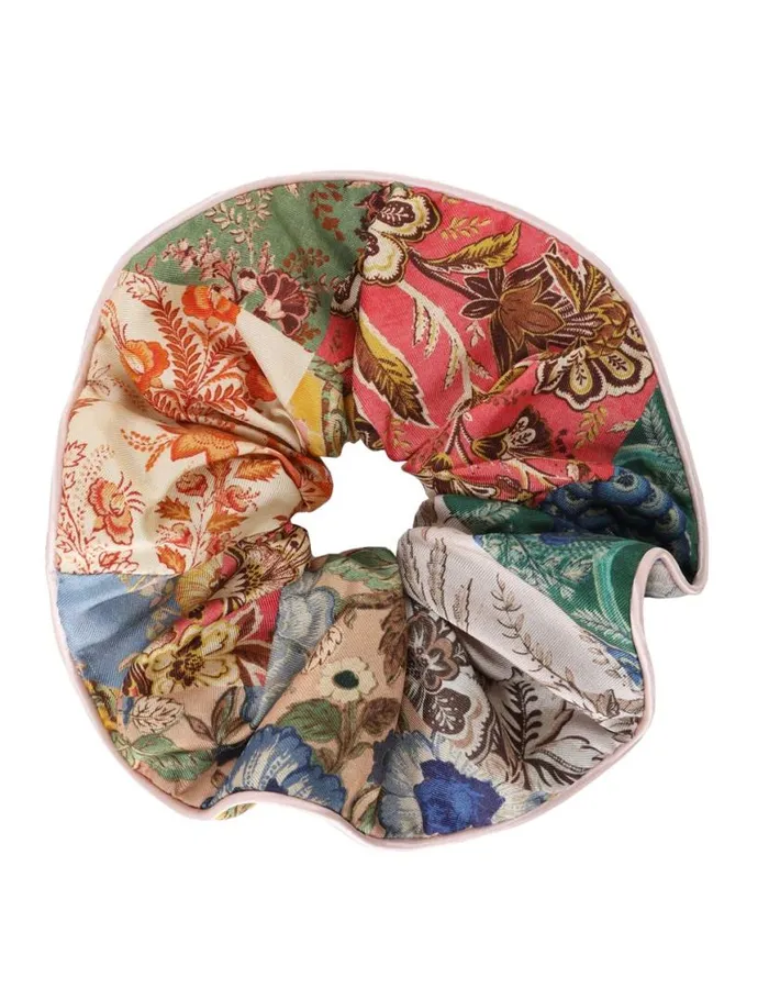 Zimmermann Hair Accessories Double Faced Silk Scrunchie Patch Floral 8211 Women