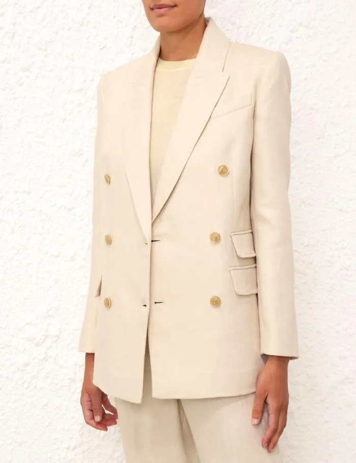 Zimmermann Jackets and Coats Matchmaker Tailored Jacket Straw 8211 Women