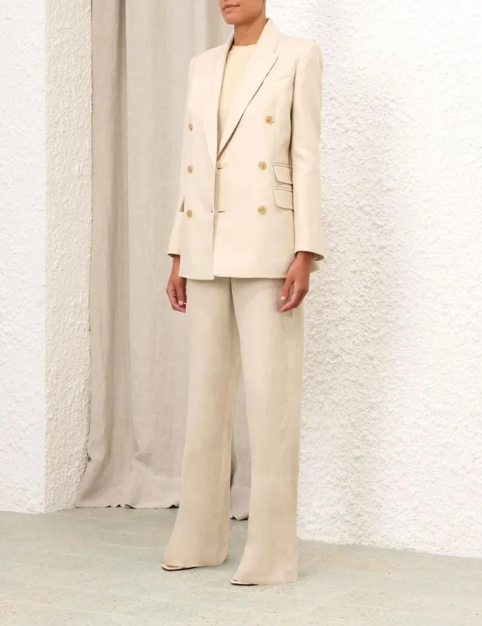 Zimmermann Jackets and Coats Matchmaker Tailored Jacket Straw 8211 Women