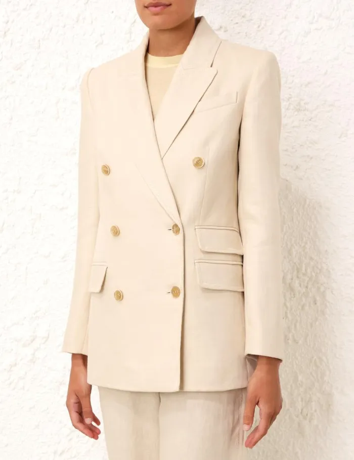 Zimmermann Jackets and Coats Matchmaker Tailored Jacket Straw 8211 Women
