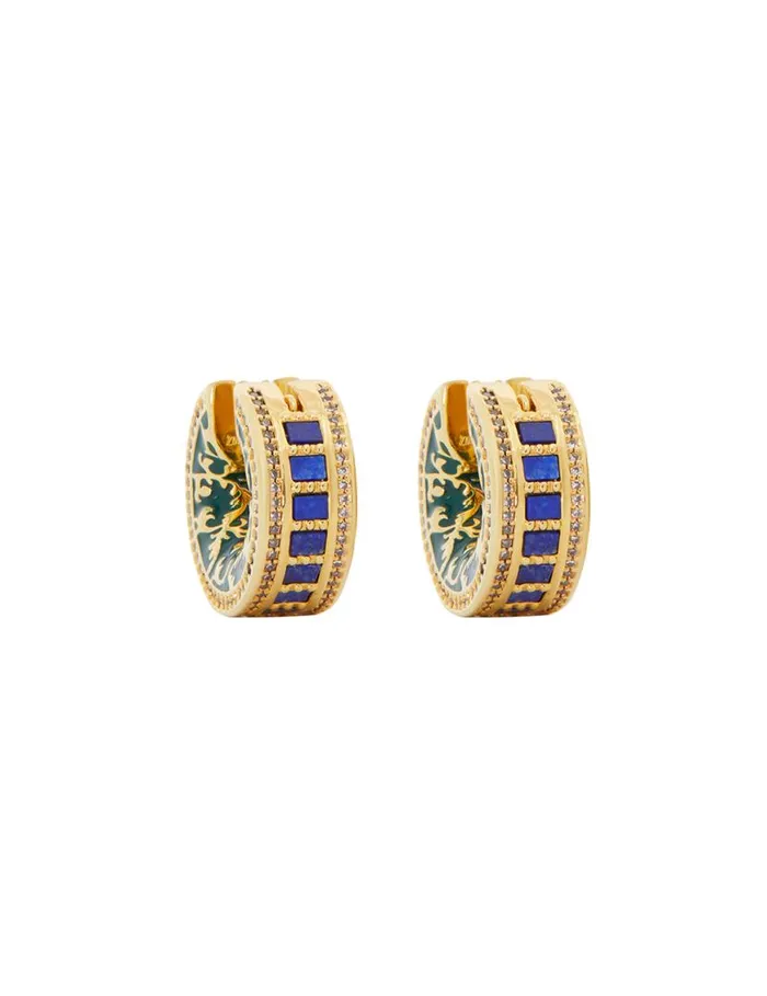 Zimmermann Jewellery Zimmemorabilia Stone Hoops Goldmulti 8211 Women