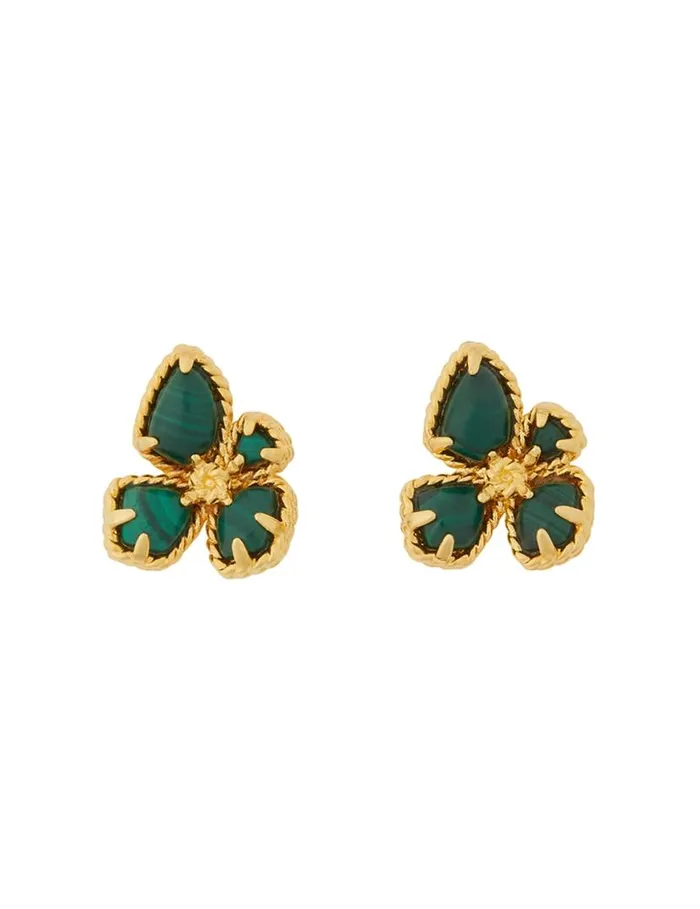 Zimmermann Jewellery Zimmermann Bloom Studs Goldmalachite 8211 Women