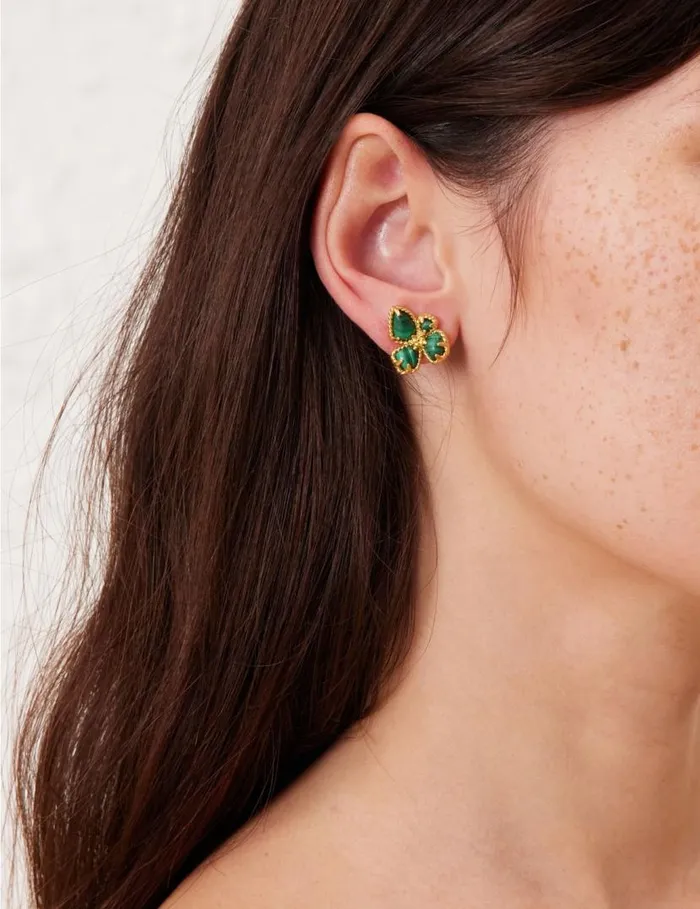 Zimmermann Jewellery Zimmermann Bloom Studs Goldmalachite 8211 Women