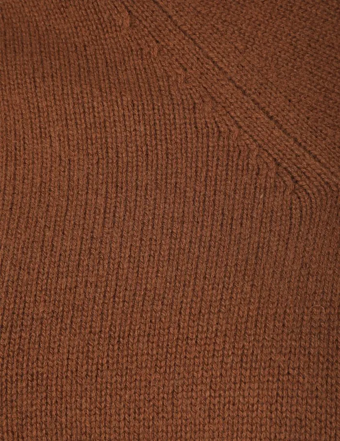 Zimmermann Knitwear Natura Cropped Hooded Sweater Dark Tan 8211 Women