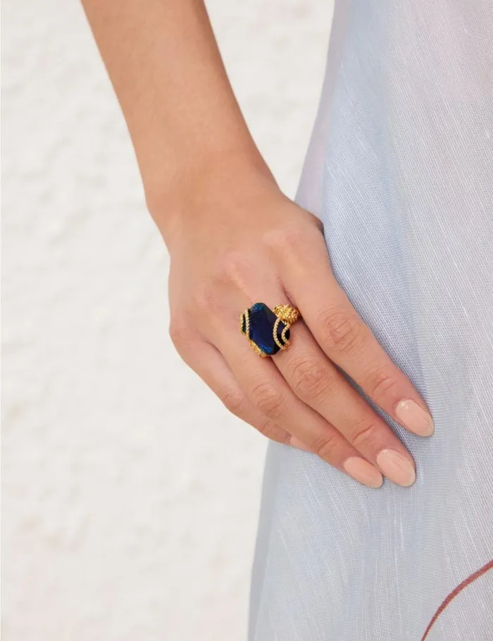 Zimmermann Rings Zimmermann Bloom Ring Goldsapphire 8211 Women