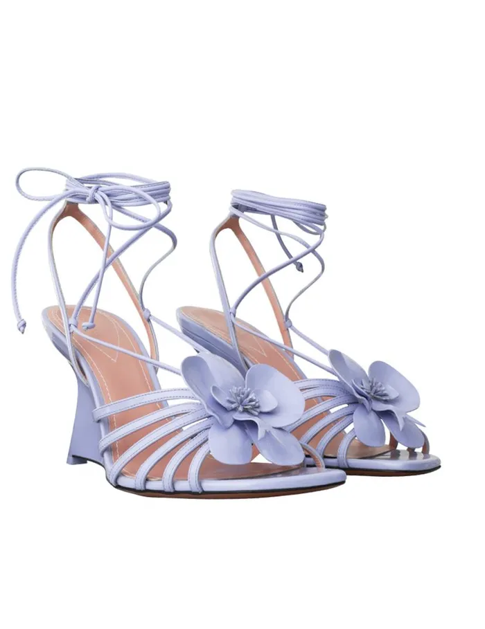 Zimmermann Sandals Zimmermann Orchid Wedge 85 Periwinkle 8211 Women