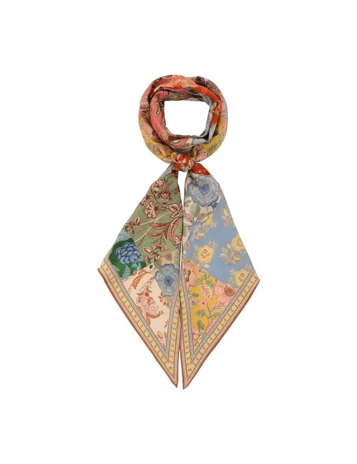 Zimmermann Scarves Printed Silk Neck Scarf Patch Floral 8211 Women