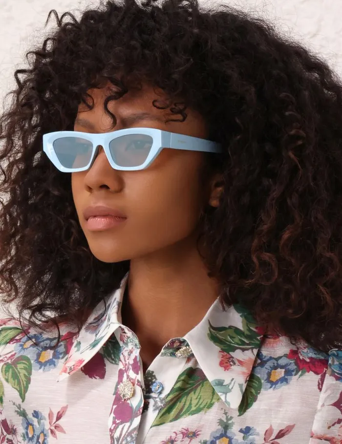 Zimmermann Sunglasses Zimmermann Echo Square Sky Blue 8211 Women