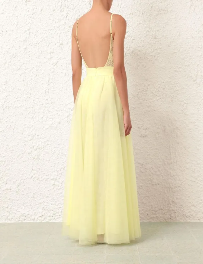 Zimmermann Tops Scoop Neck Bodysuit Lemon 8211 Women
