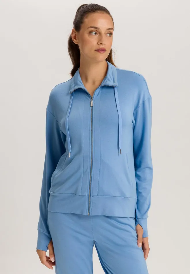 ZipUp Jacket Bay Blue Women HANRO Jackets and Cardigans