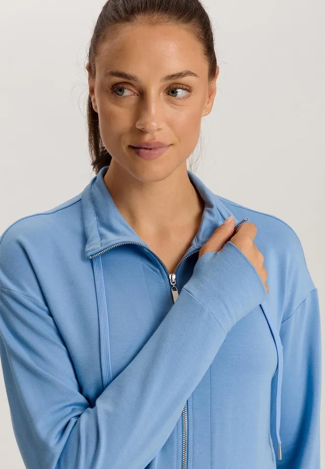 ZipUp Jacket Bay Blue Women HANRO Jackets and Cardigans